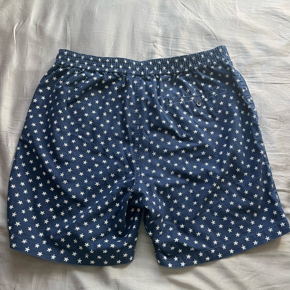 J crew, Navy blue and white stared shorts - Picture 3 of 3